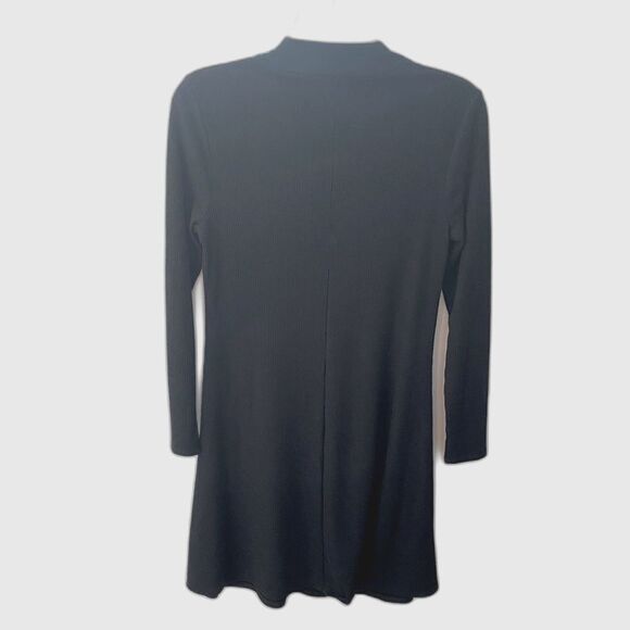 MADEWELL City Block Ribbed Mock Neck Dress Womens Small A-Line Academia Preppy - Picture 12 of 16